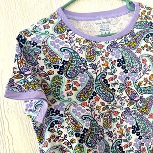 Vera Bradley Maddalena Paisley top size Medium